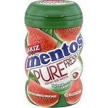 Mentos Sakız Pure Bidon Karpuz X 4 Adet