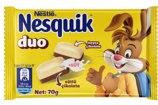 Nestle Nesquik Duo Kare Çikolata 70 gr X 6 Adet