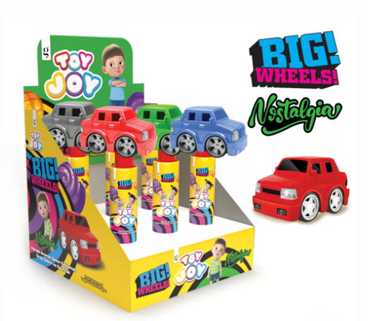 Aras Big Wheels Nostalgia Çakıl Taşlı Oyuncaklı Draje Şeker 15 gr X 6 Adet