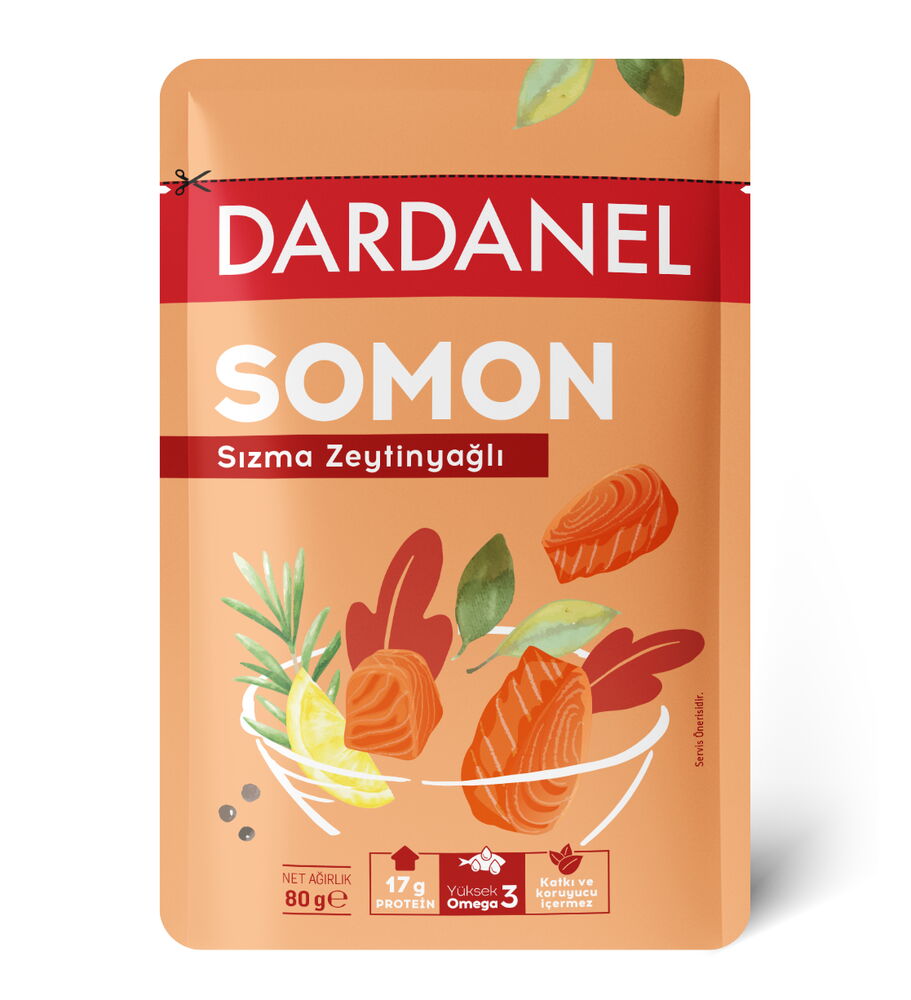 Dardanel Z.Yağlı Somon Poşet 12'li 80 gr  X 1 Adet