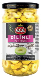 Ece Yeşil Zeytin Dilimli Kavanoz 320 cc X 12 Adet