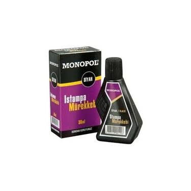 Monopol Istampa Mürekkebi 30 ml Siyah X 12 Adet