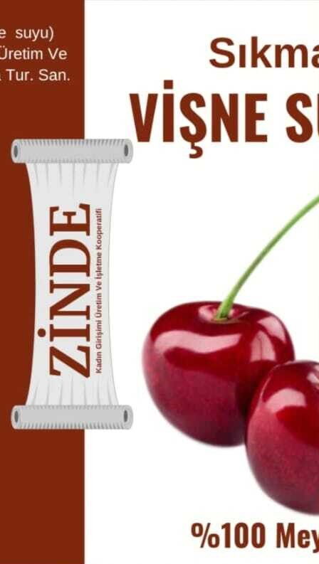 Zinde %100 Sıkma Vişne Suyu 250 ml X 12 Adet