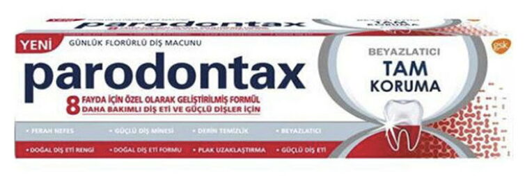 Parodontax Tam Koruma Beyazlatıcı Diş Macunu 75 ml X 12 Adet