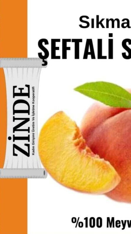 Zinde %100 Sıkma Şeftali Suyu 250 ml X 12 Adet