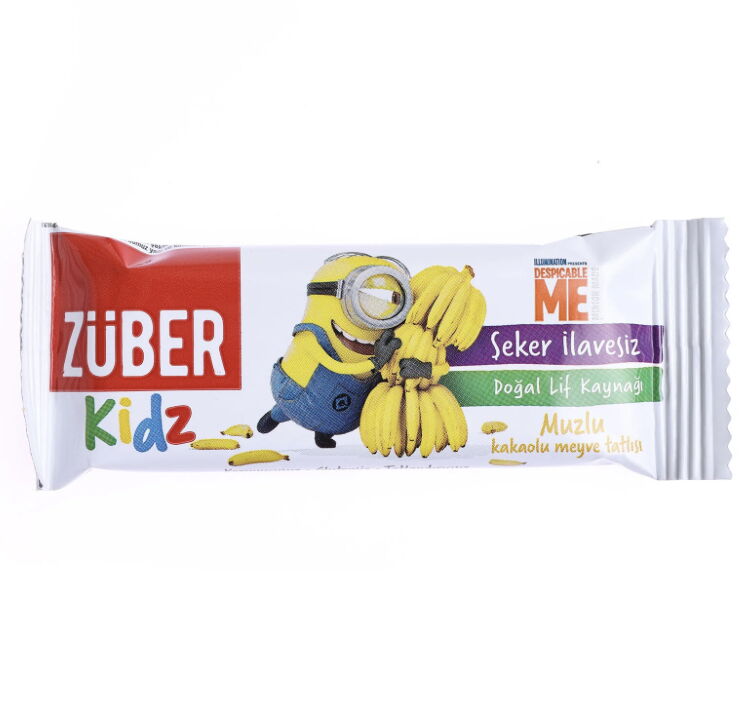 Züber Kidz Muzlu Ve Kakaolu Meyve Tatlısı 30 gr X 16 Adet