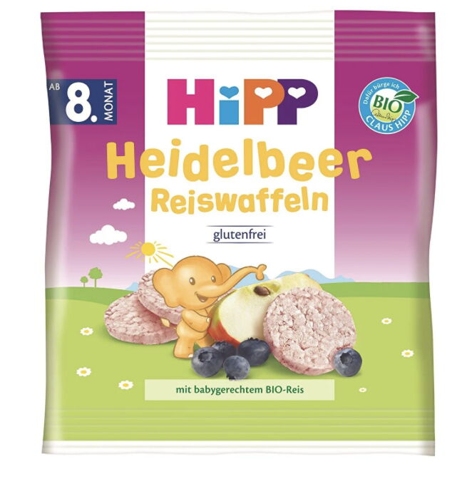 Hipp Organik Yabanmersinli Pirinçli Bebek Gofreti 30 gr X 7 Adet