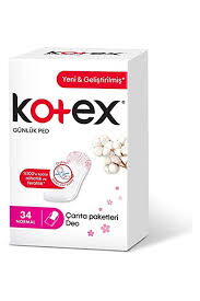 Kotex Normal Günlük Ped Deo 34'lü X 15 Adet