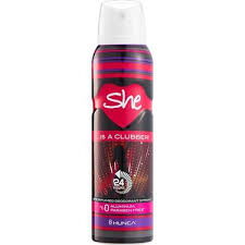 She Deodorant Sprey Is A Clubber 150 ml X 1 Adet