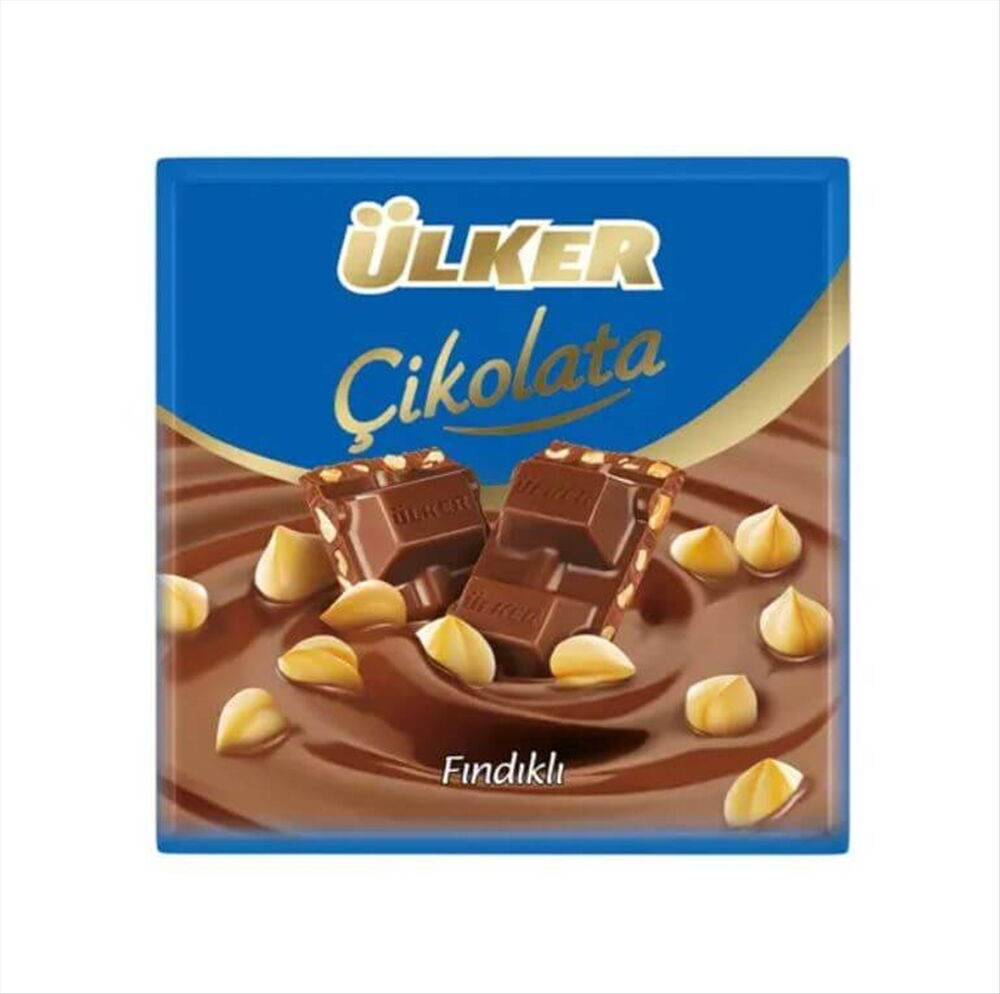 Ülker Kare Çikolata Fındıklı 60 gr X 6 Adet