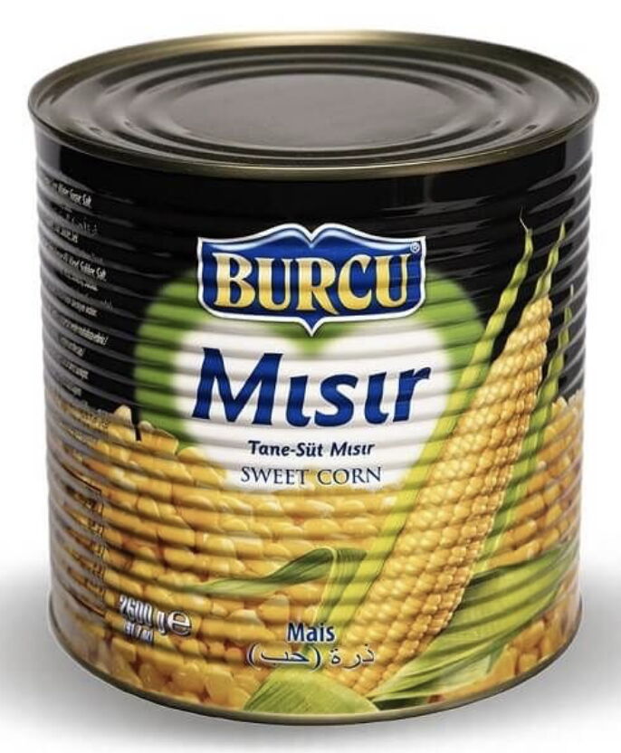 Burcu Haşlanmış Mısır 2600 gr X 6 Adet