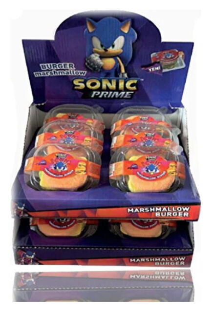 Sonic Marshmallow Burger 50 gr X 12 Adet