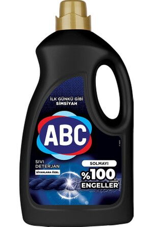 Abc Sıvı Çamaşır Deterjanı Siyahlar 2700 ml X 6 Adet