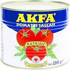 Akfa Domates Salçası 2200 gr X 12 Adet