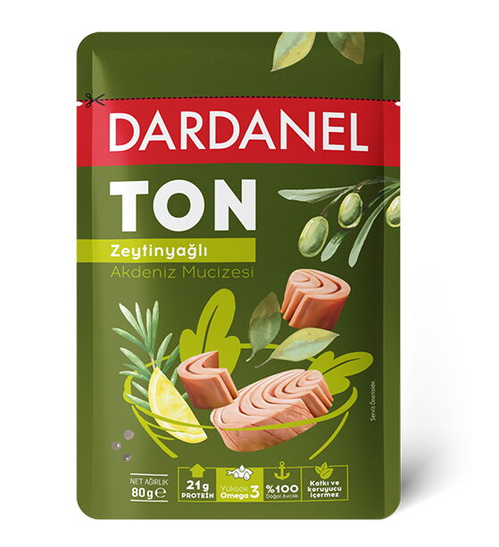 Dardanel Z.Yağlı Poşet Ton 6'lı 2x80 gr  1 Adet