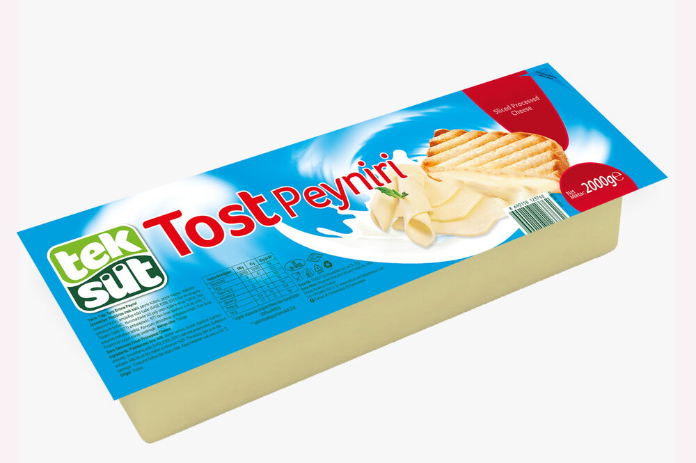 Teksüt Tost Peyniri 2 kg X 1 Adet