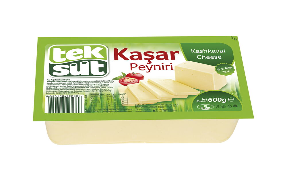 Teksüt Kaşar Peynir 600 gr X 1 Adet