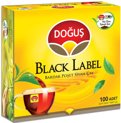 Doğuş Black Label Bardak Poşet Çay 100'lü X 1 Adet