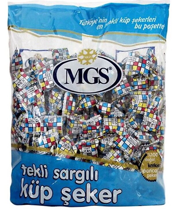 Mgs Tek Sargılı Küp Şeker 750 gr X 1 Adet