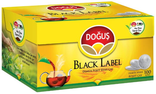 Doğuş Black Label Demlik Poşet Çay 100'lü X 1 Adet