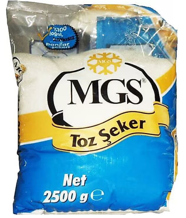 Mgs Toz Şeker 2,5 kg X 1 Adet