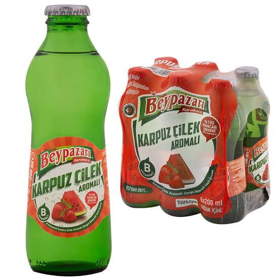 Beypazarı Karpuz Çilek Maden Suyu 200 ml X 24 Adet