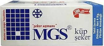 Mgs Tek Sargılı Küp Şeker 4 kg X 1 Adet