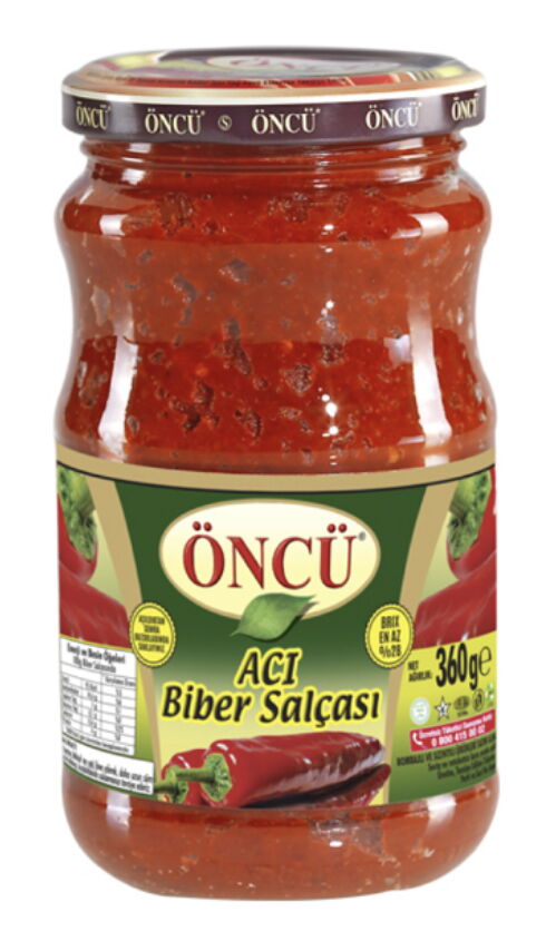 Öncü Biber Salçası Acı 360 gr X 12 Adet