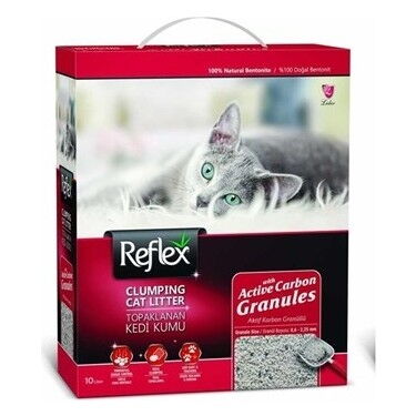 Reflex Kırmızı Kutu Kedi Kumu Aktif Karbon 10 lt X 1 Adet