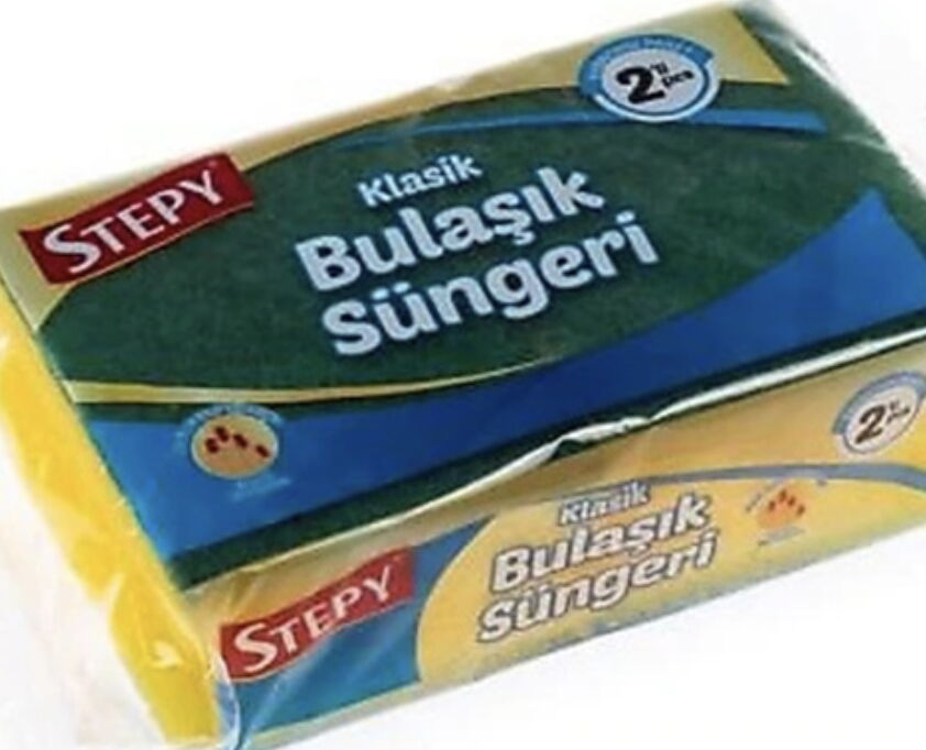 Düz Bulaşık Süngeri 2'li X 48 Adet