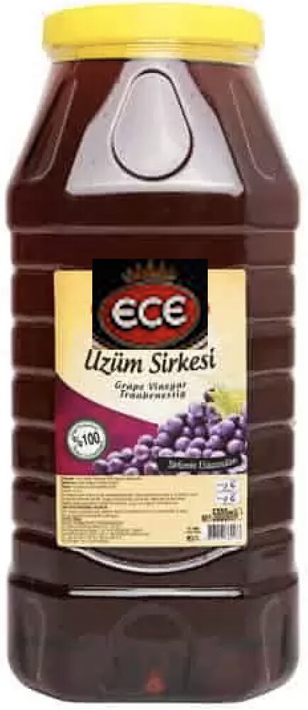 Ece Üzüm Sirkesi Geniş Ağız 5000 ml X 4 Adet