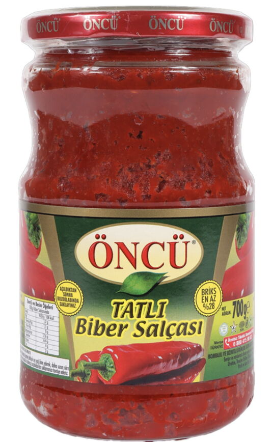 Öncü Biber Salçası Tatlı 700 gr X 12 Adet