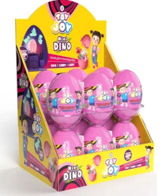 Toy Joy Mini Dino Çatlak Yumurta Pembe 7 gr X 12 Adet