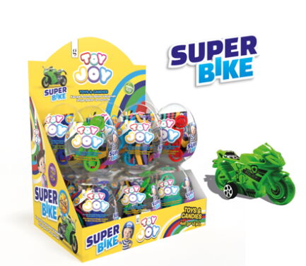 Aras Super Bike Oyuncaklı Şekerli Kristal Yumurta 10 gr X 12 Adet