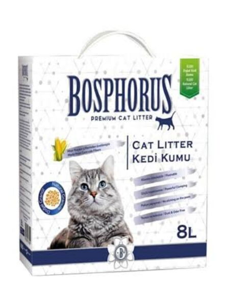 Bosphorus Kedi Kumu Mısır Granüllü 8 lt X 1 Adet