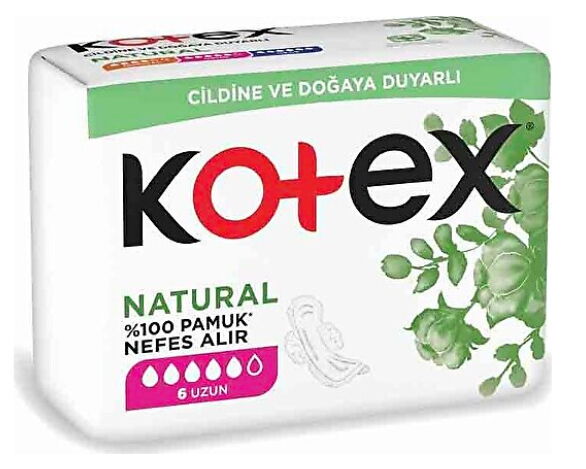 Kotex Natural Ultra Single Uzun Ped 6'lı X 24 Adet