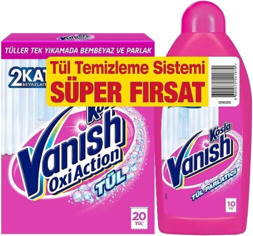 Kosla Tül Temizleyici Toz 450 gr + Parlatıcı 450 ml X 6 Adet