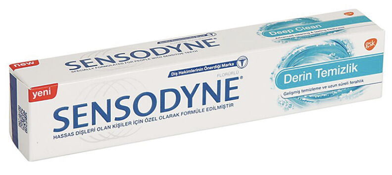 Sensodyne Derin Temizlik Diş Macunu 75 ml X 12 Adet