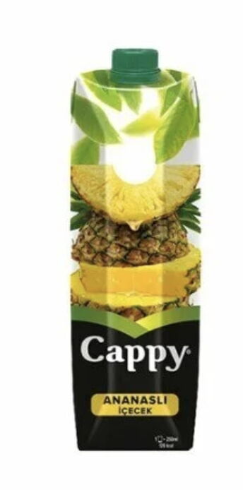 Cappy Meyve Suyu Ananas 1 lt X 12 Adet