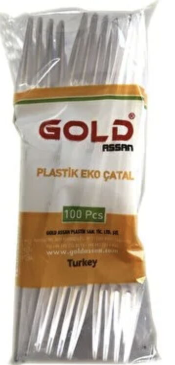 Goldassan Eko Çatal 100'lü X 70 Adet