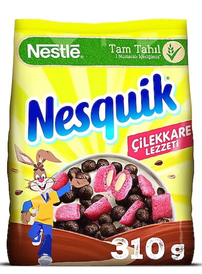 Nestle Nesquik Çilekkare Mısır Gevreği 310 gr X 12 Adet