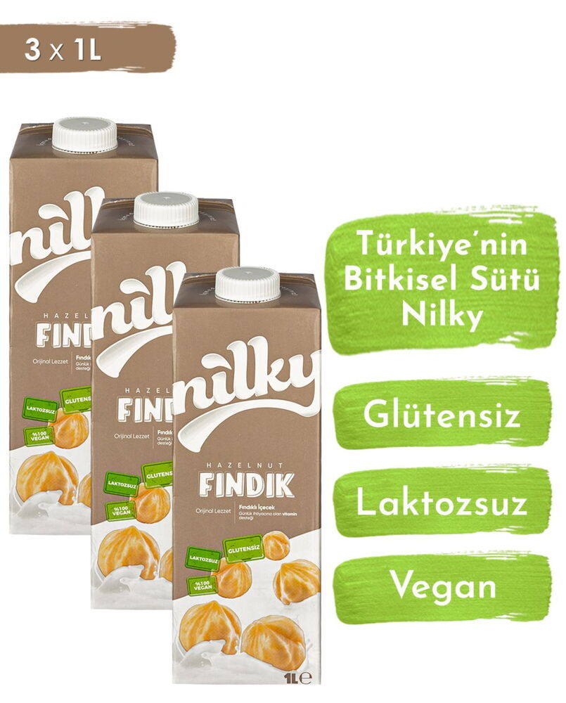 Nilky Fındık 1 lt X 3 Adet