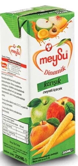 Meysu Dinamik Karışık Meyveli İçecek 200 ml X 27 Adet