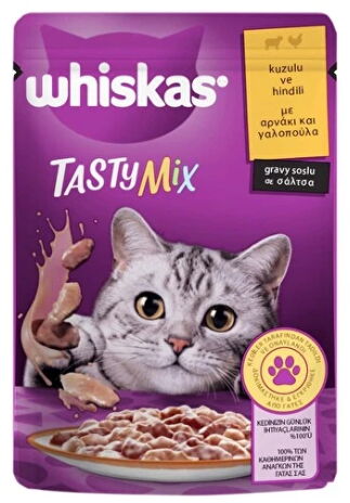 Whiskas Tasty Mix Kuzulu&Hindili 85 gr X 28 Adet