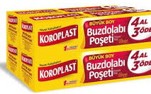 Koroplast Buzdolabı Poşeti 4'lü Büyük Boy X 24 Adet