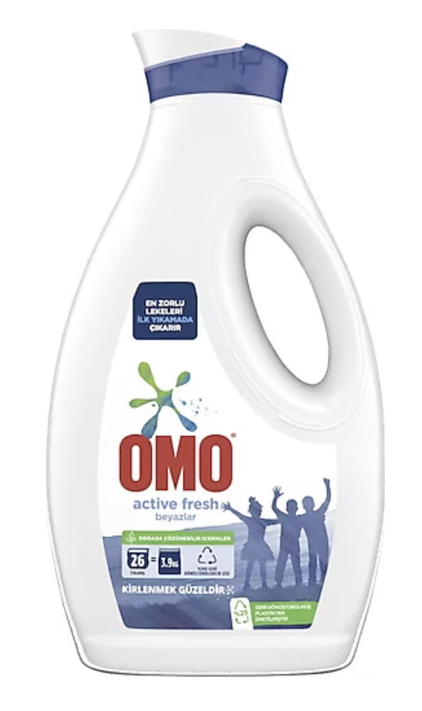 Omo Sıvı Çamaşır Deterjanı Beyazlar 1690 ml X 6 Adet