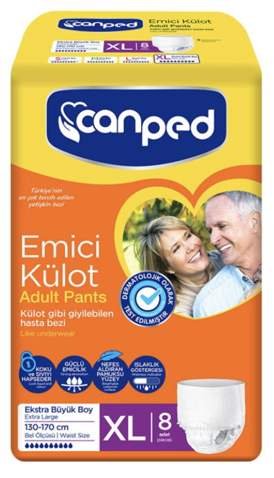 Canped Emici Külot Extra Large 8'li X 8 Adet