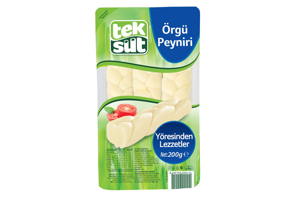 Teksüt Örgü Peynir 200 gr X 5 Adet