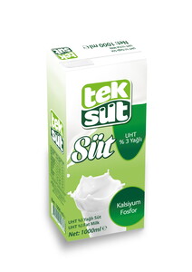 Teksüt Yağlı Süt 1 lt X 12 Adet #1